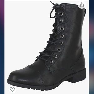 Women's Round Toe Military Combat Boots